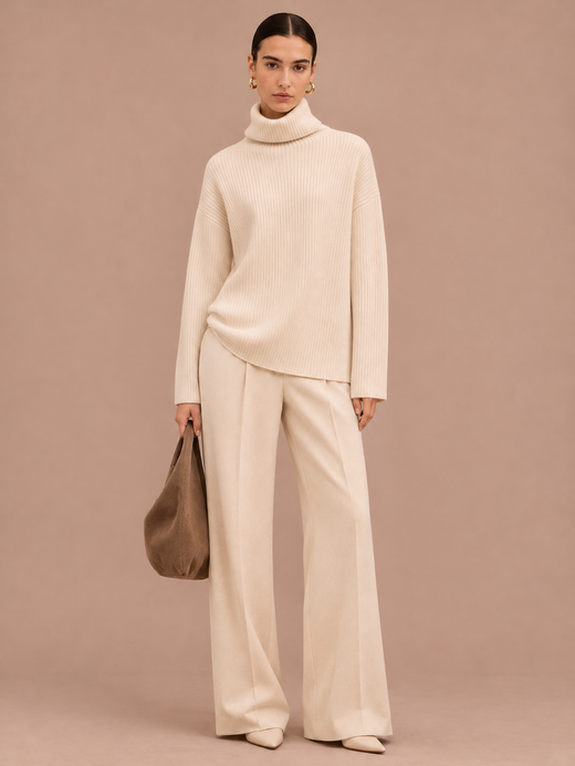 Кашемировый свитер H&M premium, S