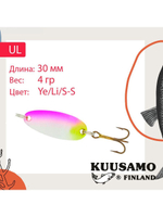 Блесна для рыбалки UL 1 30/4,0 BL/GR/FYe/FR-C