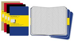 Блокнот Moleskine Cahier XLarge 190х250мм обложка картон 120стр клетка бежевый 3шт (QP422)