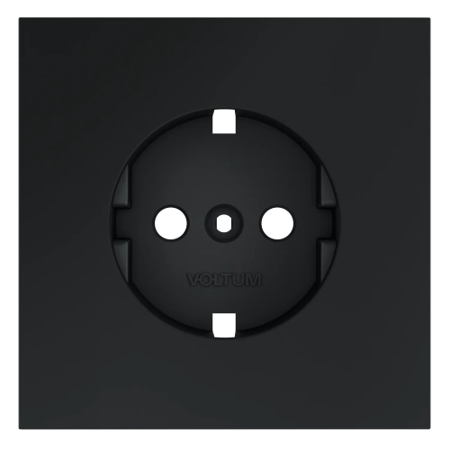 Накладка для розетки с заземлением, (графит) Voltum S70 VLS000607