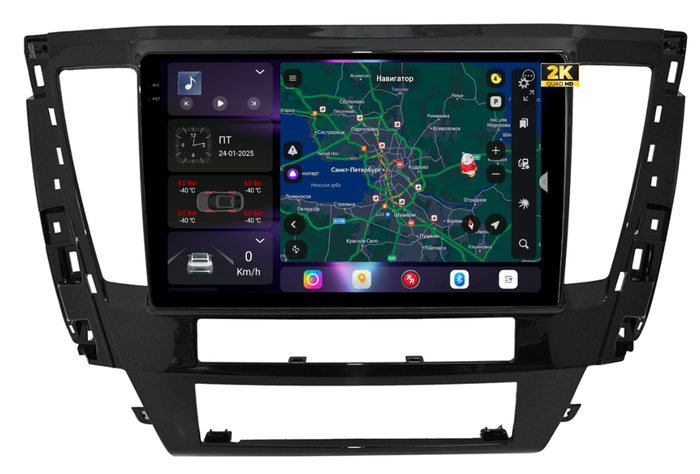 Магнитола для Mitsubishi Pajero Sport 3 2020-2024, Montero Sport - Redpower 85426 PRO/PROmax ТОП звук, 2K QLED, Android 14, Быстрейшая, CarPlay, 4G SIM-слот