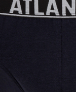Мужские трусы слипы спорт Atlantic, набор 3 шт., хлопок, голубые + темно-синие, 3MP-151