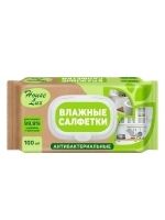 Салфетки влажные HOUSE LUX антибактериальные очищающие универсальные 100 штук