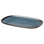 Тарелка декоративная IKEA GLADELIG (ГЛАДЕЛИГ), Синий, 31x19 см