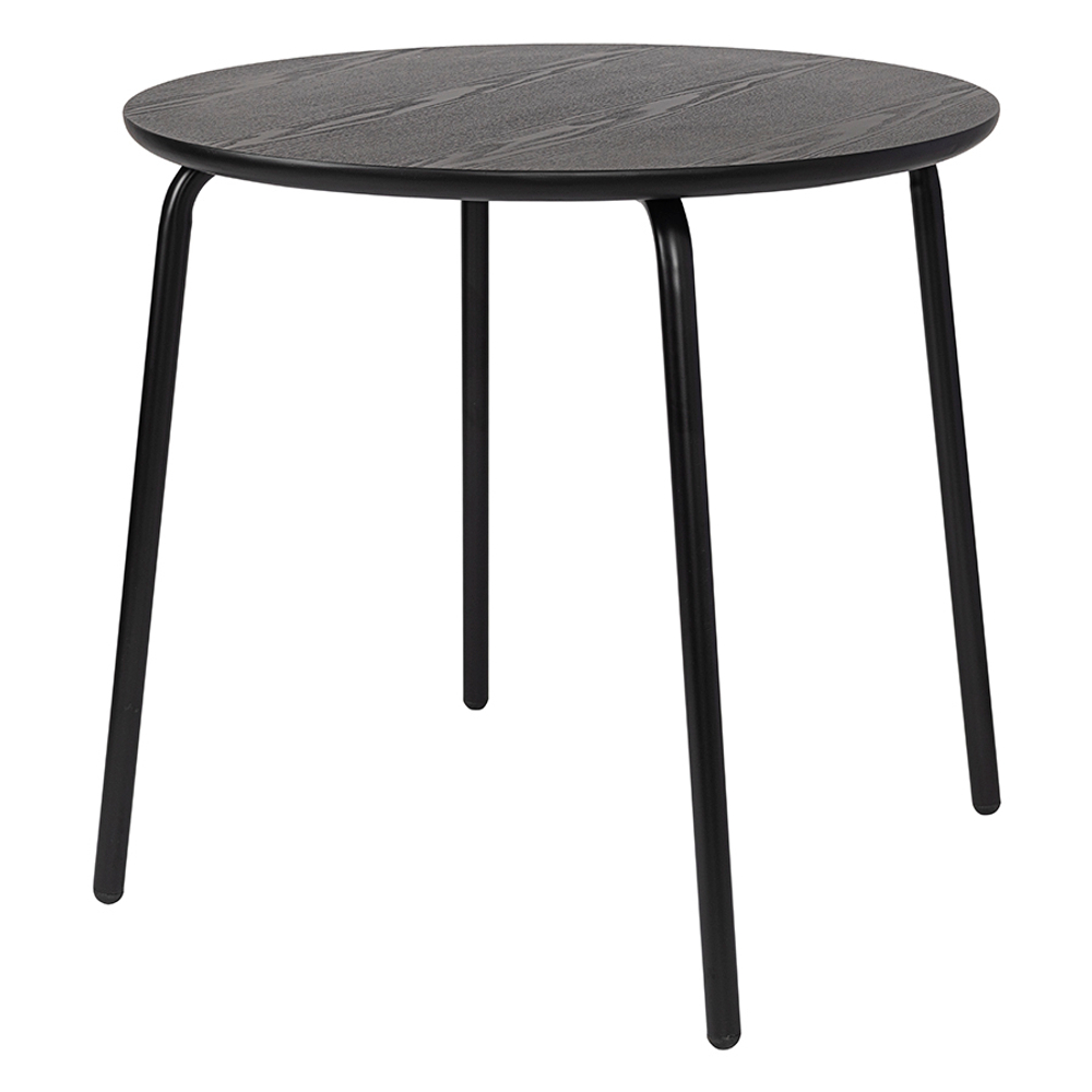 Стол обеденный Round, 90 см, черный