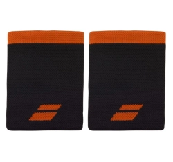 Теннисные напульсники Babolat Logo Jumbo Wristband 2P - black
