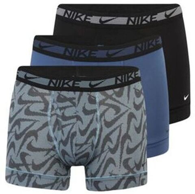 Мужские боксеры спортивные Nike Dri-Fit Ultra Stretch Micro Trunk 3P - blue geo swoosh/mystic navy/black