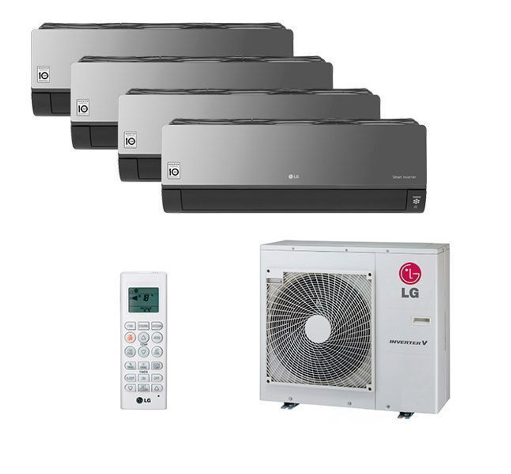 Мульти сплит-система LG на 4 комнаты (20+20+20+20 кв.м.) Artcool Mirror