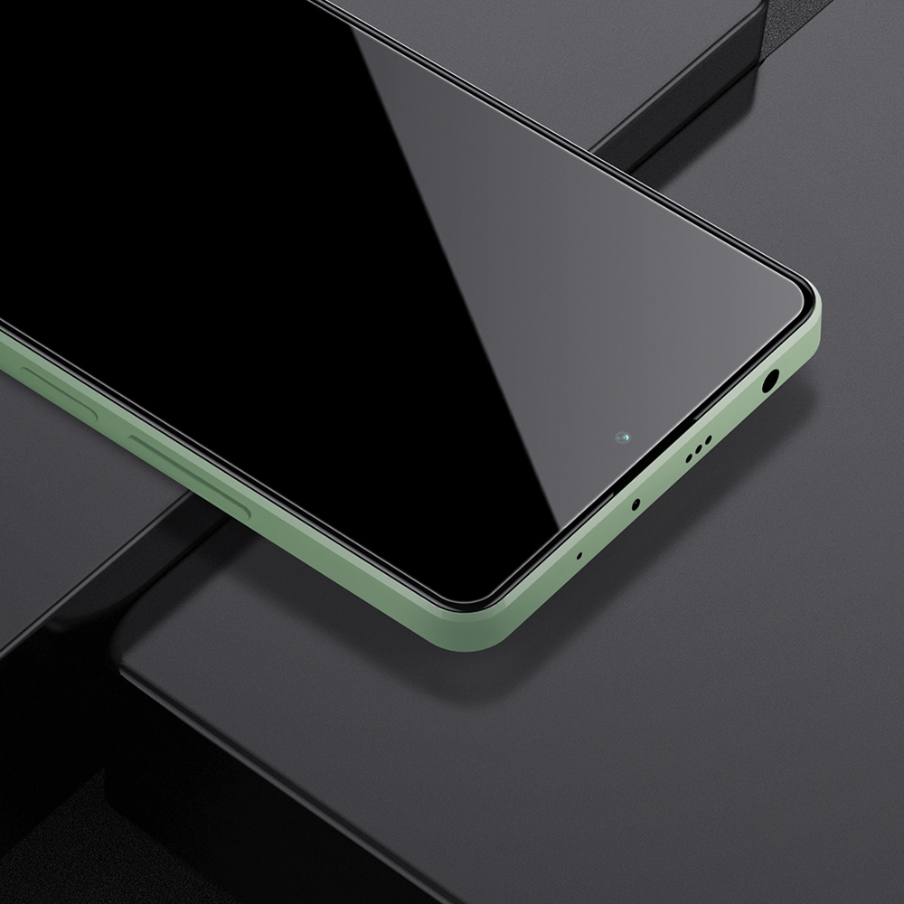 Защитное стекло для Xiaomi Redmi Note 13 4G, тонкие черные рамками и олеофобное покрытие, G-Rhino