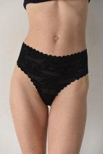 Трусики-стринги Bellie с высокой линией талии (Размер: XL) (Цвет: красный)