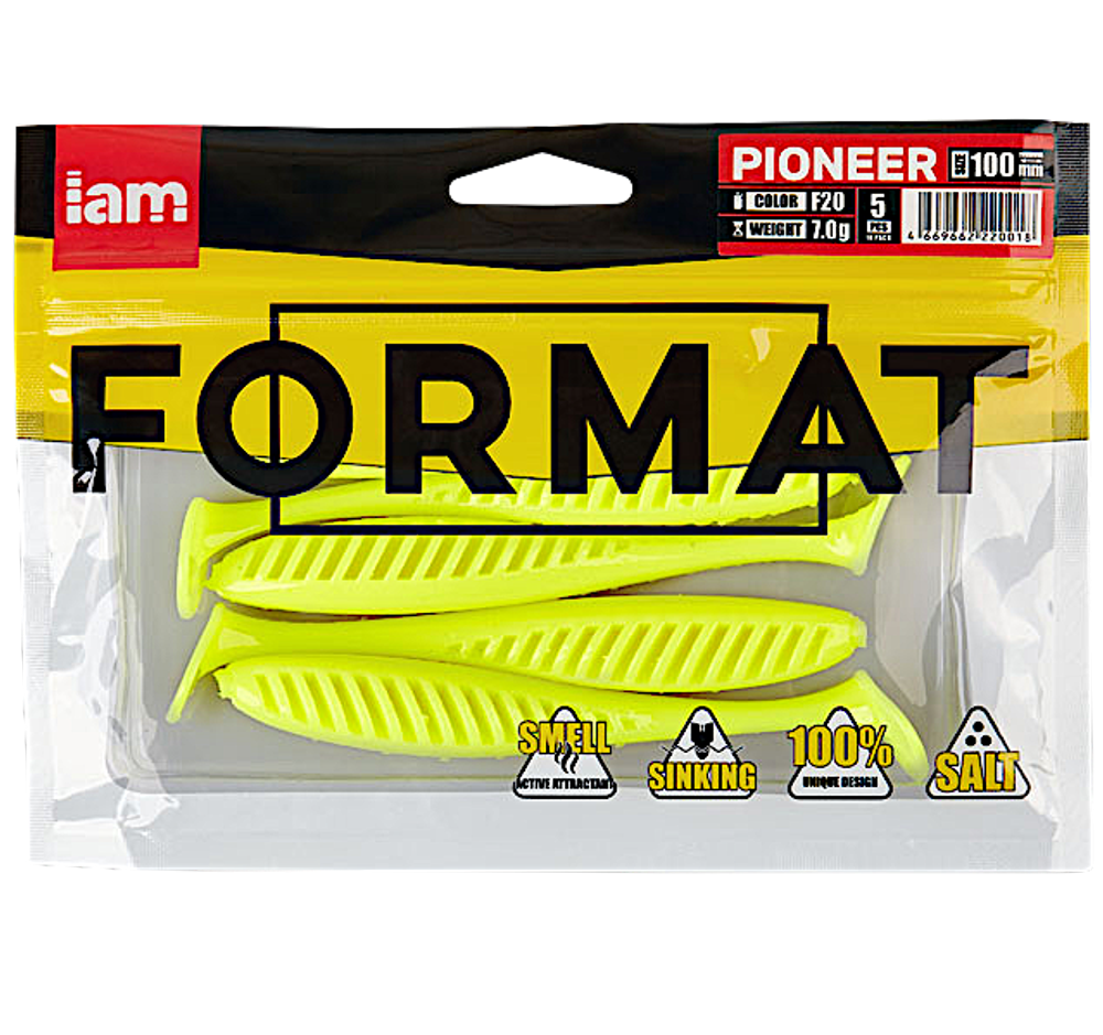 Мягкая приманка IAM Format Pioneer 088мм 4.8г -
