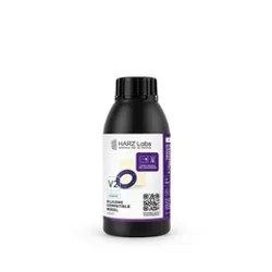 Фотография — Фотополимерная смола HARZ Labs Silicone-Compatible Model V2, фиолетовая (0.5 кг)