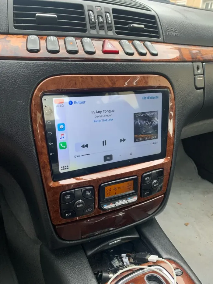 Магнитола для Mercedes-Benz S (W220) 1998-2005 - Kuberg QLed, Android 14, TS105, Быстрейшая, CarPlay, SIM-слот