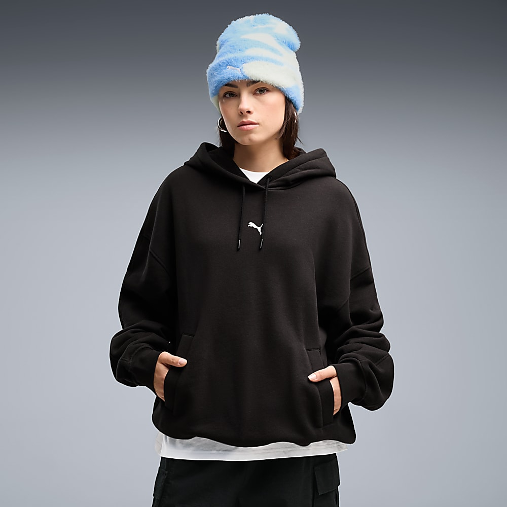Женская толстовка с капюшоном Essentials свободного кроя - PUMA