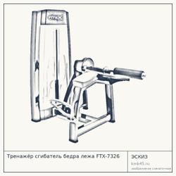 Тренажёр сгибатель бедра лежа FTX-7326 — от 259 000 ₽