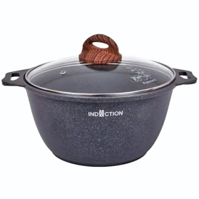 Кастрюля 4л «Granit ultra» (blue) со стеклянной крышкой кгг42а