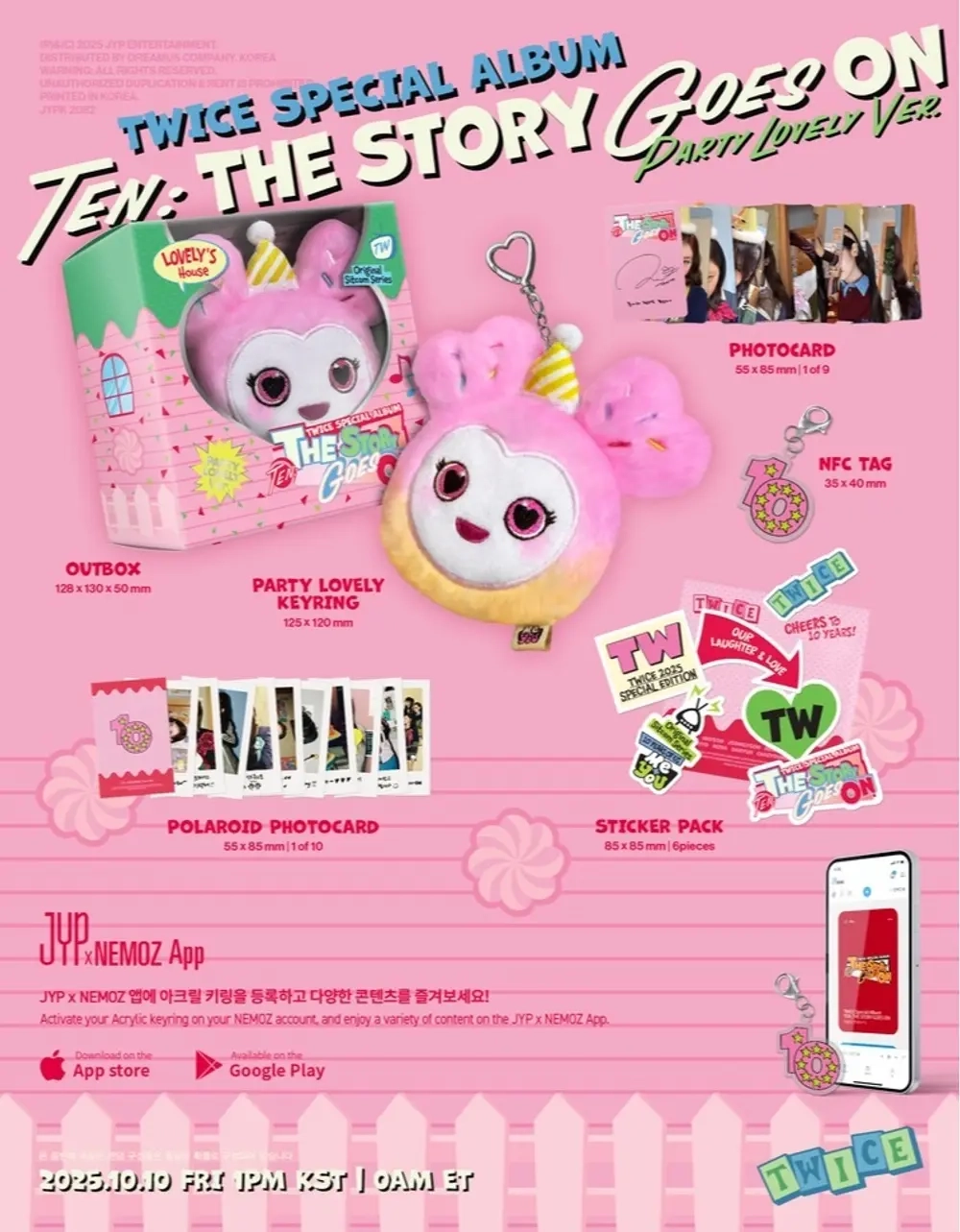 Альбом TWICE - Special Album [TEN: The Story Goes On] (PARTY LOVELY Ver.)