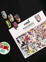 Naildress Slider Design №73 Газетный принт_цвет