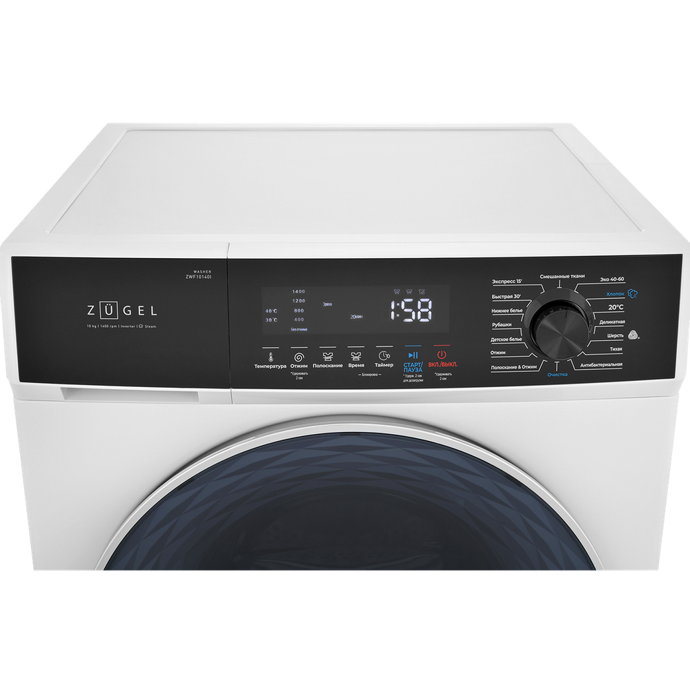 Стиральная машина ZUGEL ZWF10140I Inverter Steam