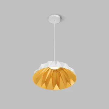 Подвесной светильник LED 20W 3000К IP20 DK6655-WH+SG белый/матовое золото Origami Denkirs
