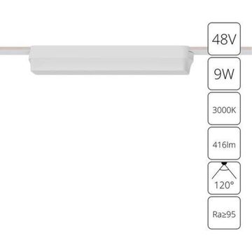 Магнитный трековый светодиодный светильник 9W 3000K A1153PL-1WH белый Rapid Arte Lamp