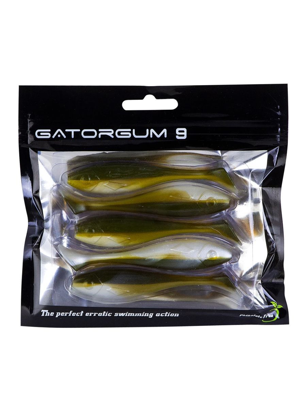 Приманка силиконовая виброхвост Gator Gum, 9 см, 5 шт, RedCoke