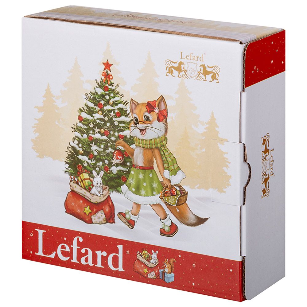 САЛАТНИК LEFARD "ЕЛКА" 15,5*15,5*5 СМ 600 МЛ КРАСНЫЙ (КОР=48ШТ.)