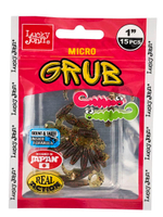 Твистеры съедобные искусственные LJ Pro Series MICRO GRUB 1,0in (02,50)/PA03 15 шт. в упак.