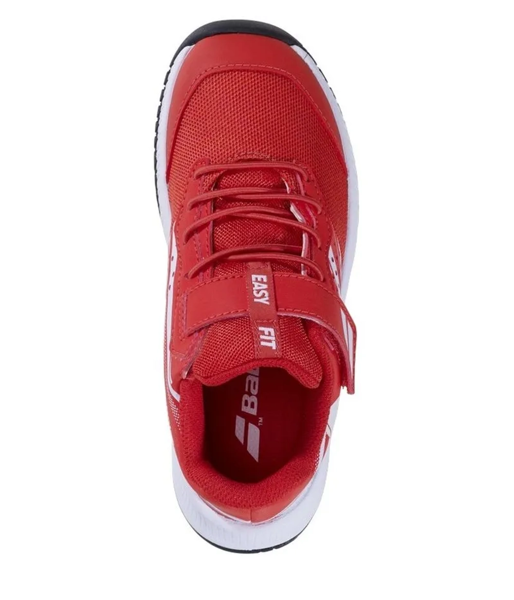 Детские теннисные кроссовки Babolat Pulsion Kid All Court - cherry tomato/white