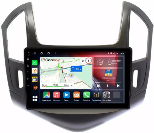 Магнитола для Chevrolet Cruze 2012-2015 (рамка черная) - Canbox 9-240 Qled, Android 10, Быстрая, SIM-слот