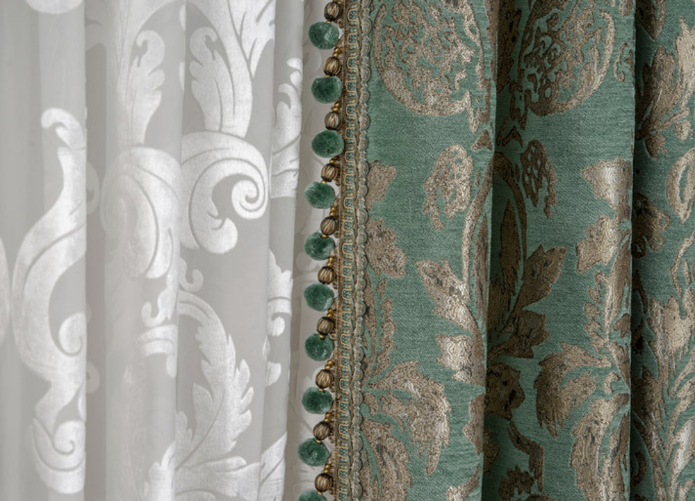 Портьерная ткань Antique арт J 4430 col 5403 (высота 300 см, Турция)