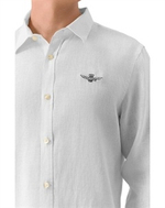 Рубашка муж. AERONAUTICA 1239 белая (лого синим)