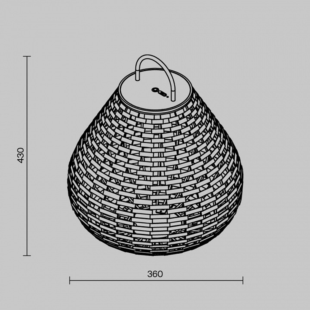 Наземный низкий светильник Maytoni Outdoor Плет O530FL-L5B3K