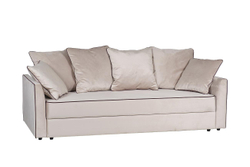 Диван треxместный Mores(K) Garda Decor MORES(K)-2K-КРЕМ-Bel09+Vel35