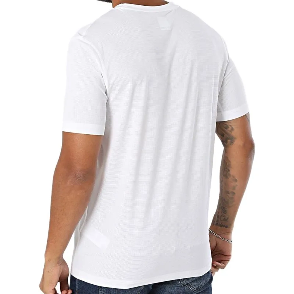 Мужская теннисная футболка BOSS Slim Fit Active Logo - white