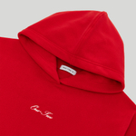 Drawstring Hoodie Red High