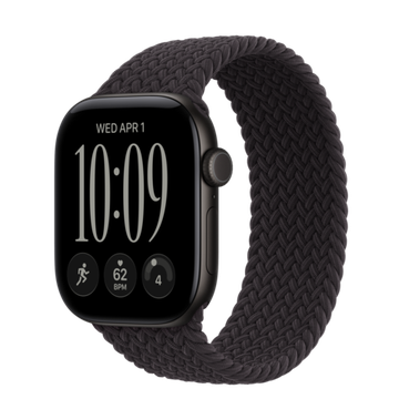 Умные часы Apple Watch Series 12 GPS + Cellular 42mm Black Aluminum Case with Black Braided Solo Loop 4