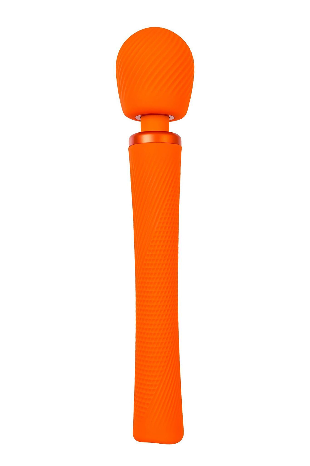 Оранжевый вибромассажер Vim Vibrating Wand - 31,3 см. (Цвет: оранжевый)