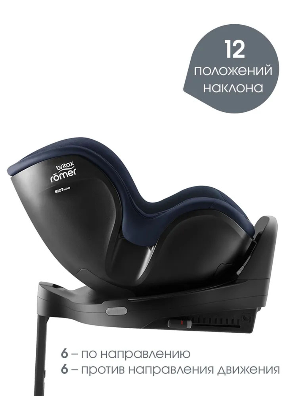Автокресло 0+/1 Britax Roemer DUALFIX PRO Style Night Blue, с рождения до 19 кг, (40 до 105 см), синий