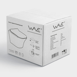 Унитаз подвесной безободковый WAVE РАУНД/ROUND сид. дюропласт, м/л, быстр, ЧЕРНЫЙ матовый (L)