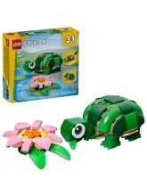 Конструктор Creator 31377 Черепаха с цветком кувшинки 3в1