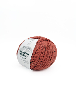 Пряжа TWEED’N MERINO с коричневыми крапинками, 500г