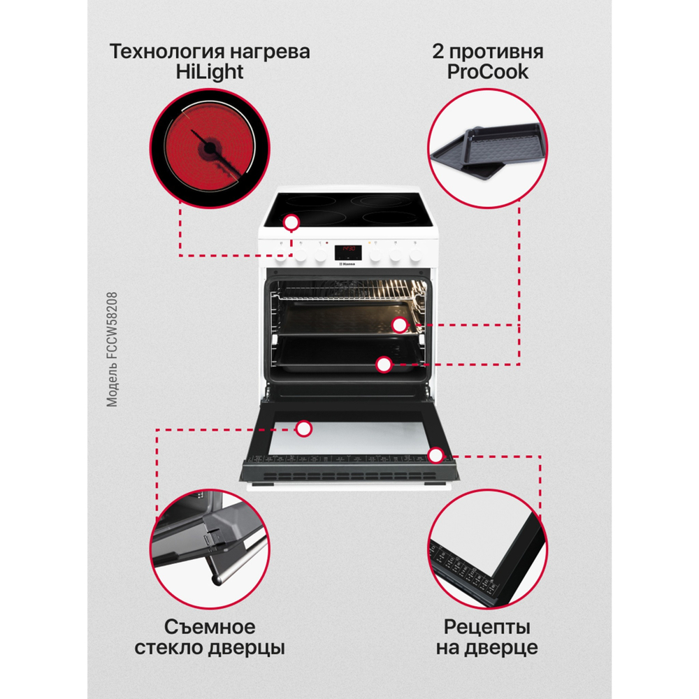 Электрическая плита Hansa FCCW58208