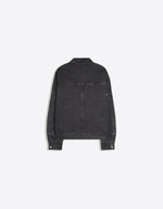 Мужской джинсовый бомбер с эффектом стирки - BERSHKA