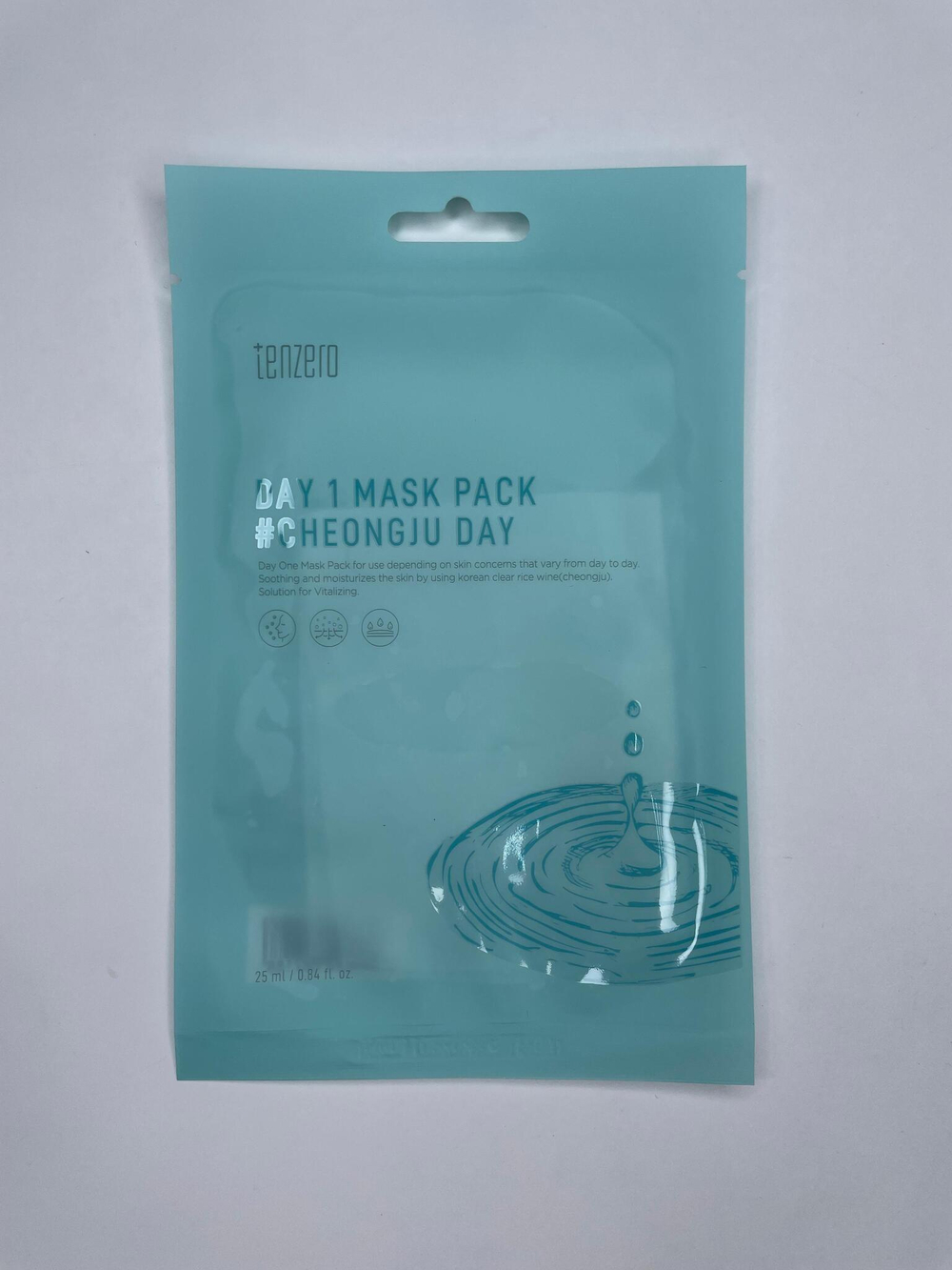 TENZERO DAY 1 MASK PACK #CHEONGJU DAY Тканевая маска для лица с  сахаромицетами 25мл