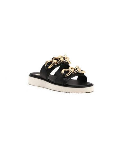 Кожаные шлепанцы scarlett Michael Kors - черный(40S2SCFA1L)