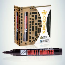 002676 Crown Маркер перманентный MULTI MARKER, ЧЕРНЫЙ пулевидный 3мм (CPM-800) | Канцтовары