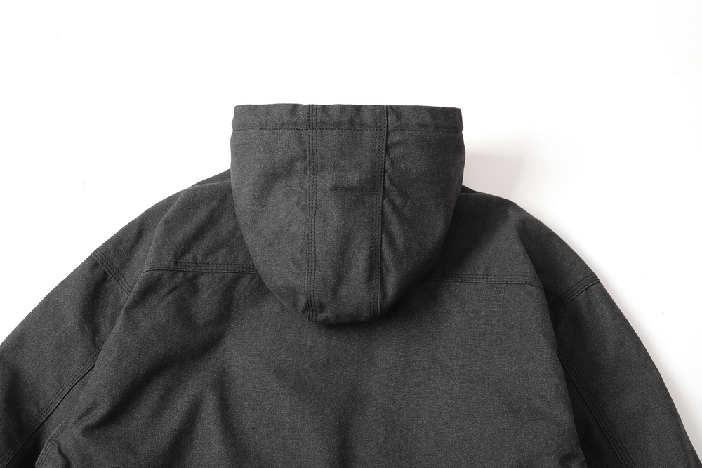 Куртка SHADOW CANVA HOOD COAT, серый-темный