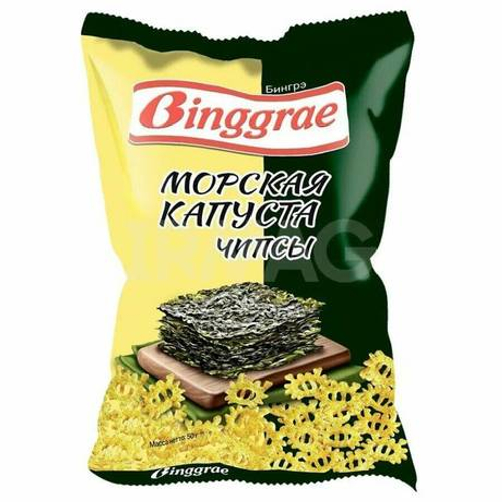 Чипсы Binggrae 40 гр Морская капуста  (24)