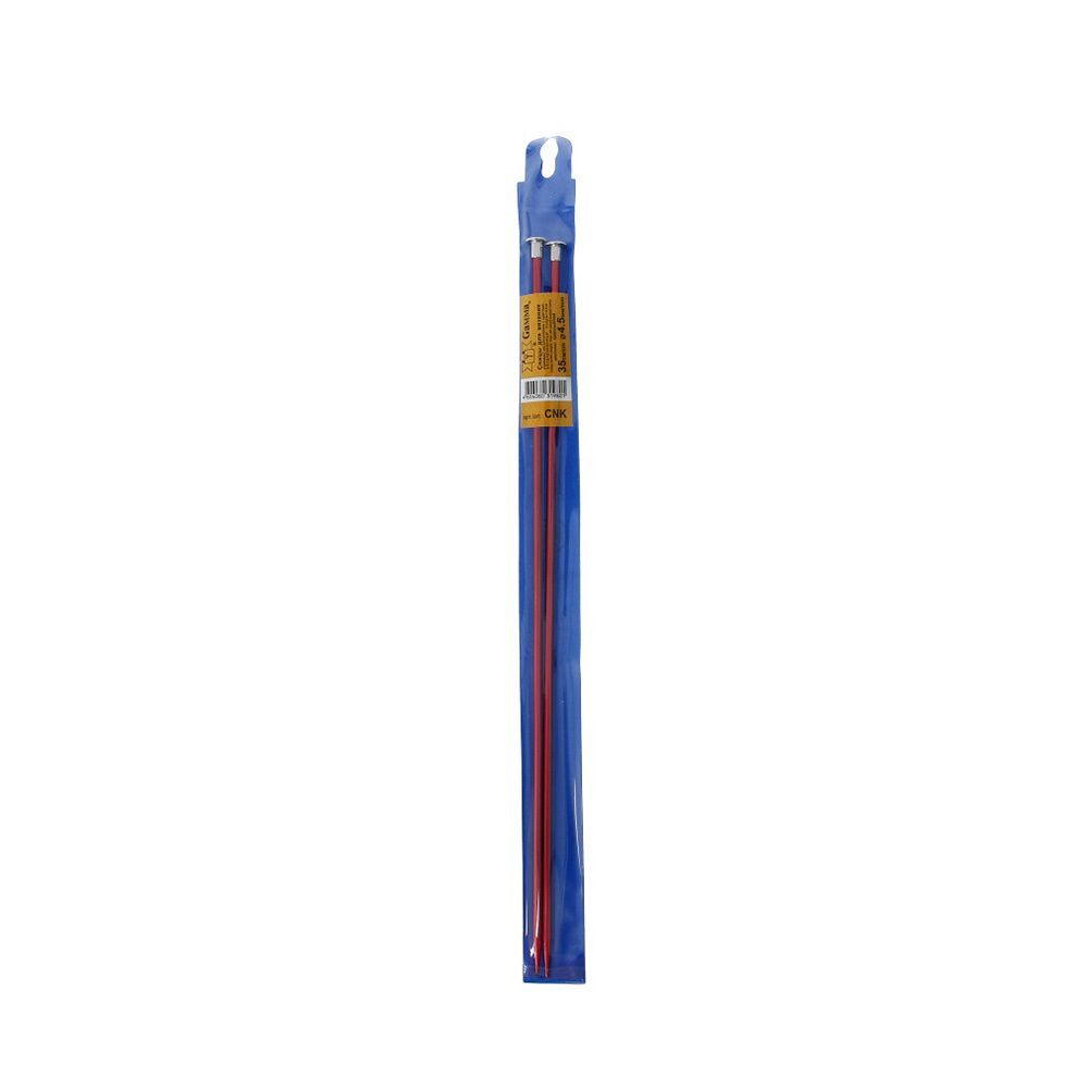 Спицы прямые металл ⌀4.5 мм, 35 см, красный, Gamma CNK